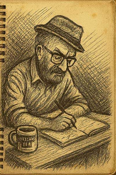 My writing routine illustration